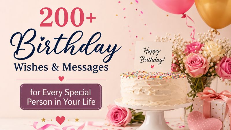 200+ Birthday Wishes & Messages for Every Special Person in Your Life