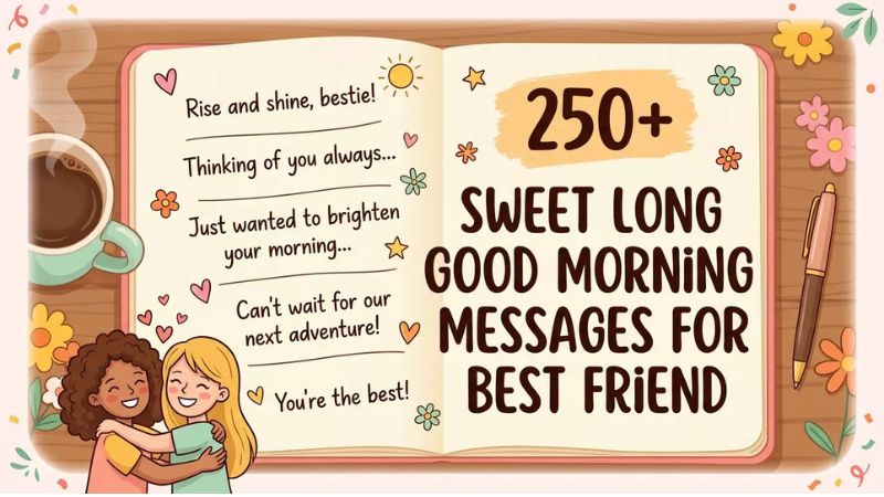 250+ Sweet Long Good Morning Messages for Best Friend