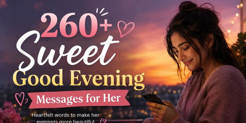 260+ Sweet Good Evening Messages for Her