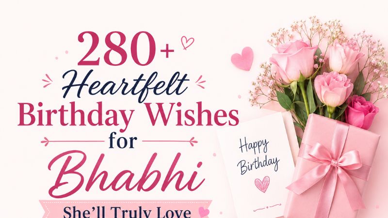 280+ Heartfelt Birthday Wishes for Bhabhi She'll Truly Love