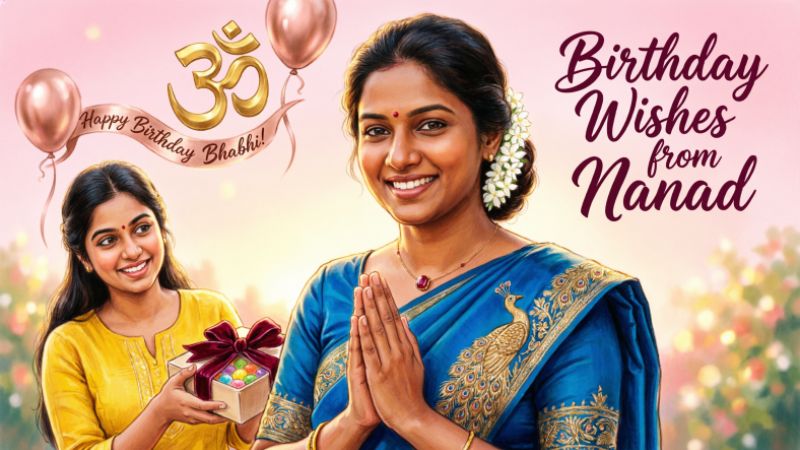 Birthday Wishes for Bhabhi from Nanad