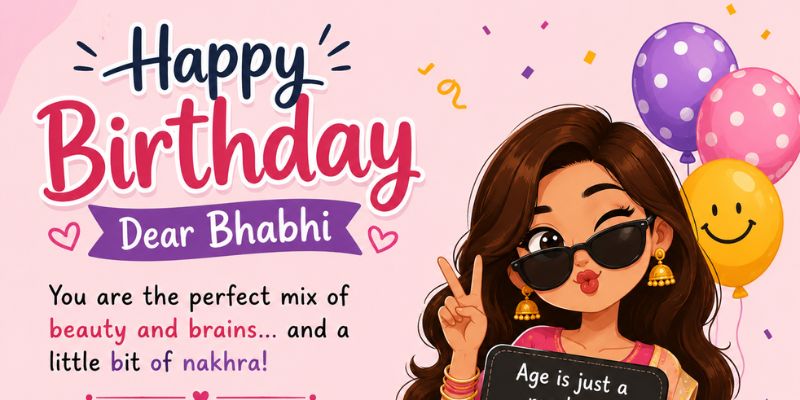 Funny Birthday Wishes for Bhabhi