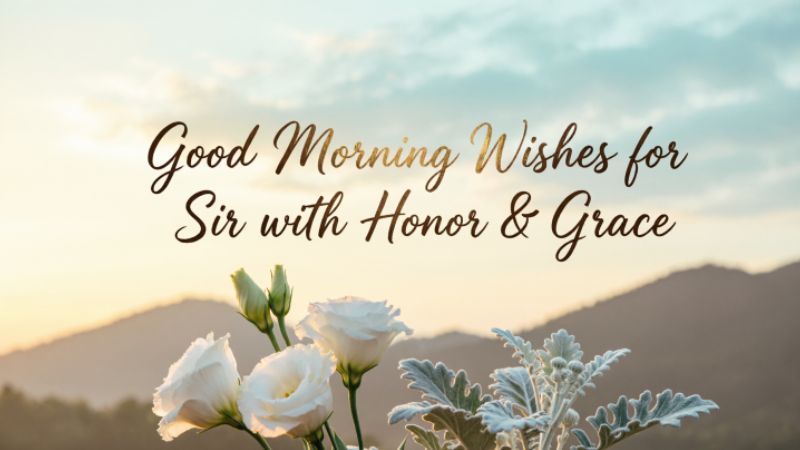 Good Morning Wishes for Sir with Honor & Grace