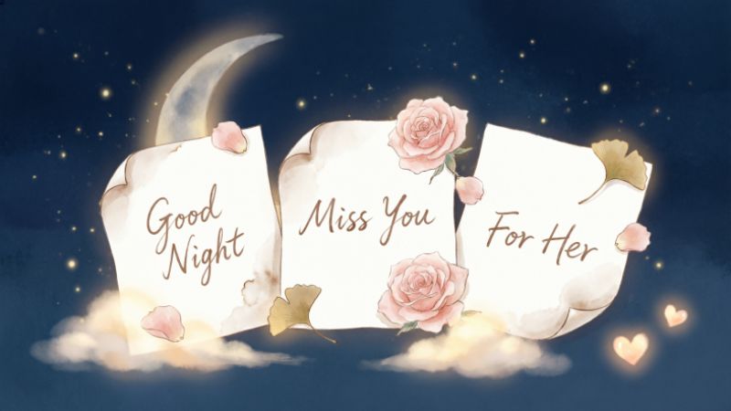 Good Night Miss You Messages for Her
