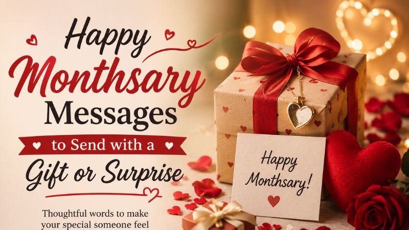 Happy Monthsary Messages to Send with a Gift or Surprise