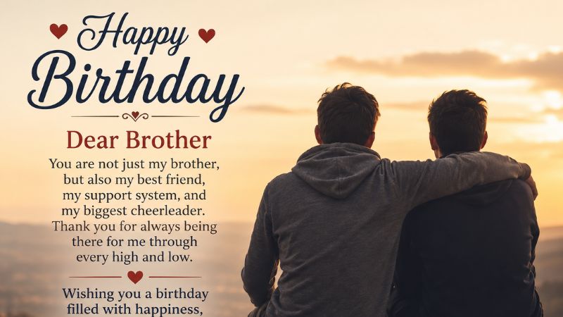 Heartfelt & Emotional Birthday Wishes for Brother