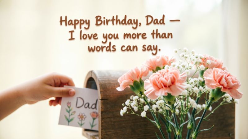 Heartfelt Father Birthday Wishes From Daughter in Simple Words