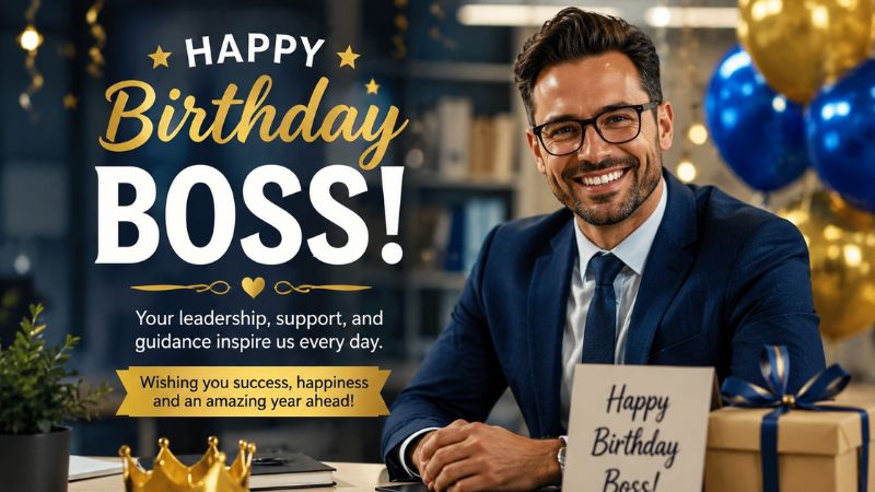How to Write Birthday Wishes to Your Boss