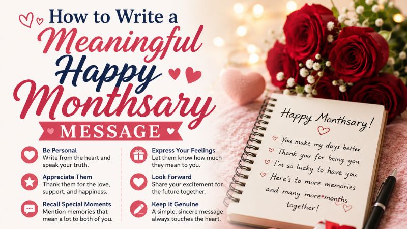 How to Write a Meaningful Happy Monthsary Message