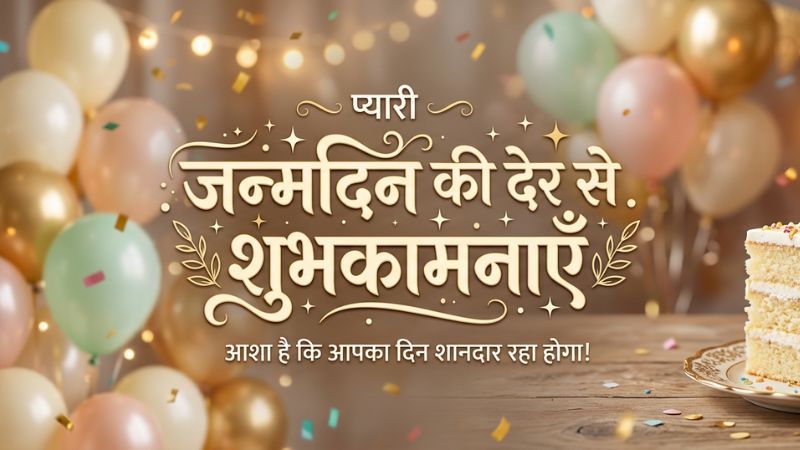 Late Birthday Wishes Message in Hindi