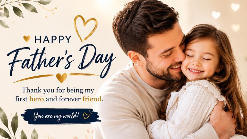 Loving Father Birthday Wishes From Daughter for a Birthday Card