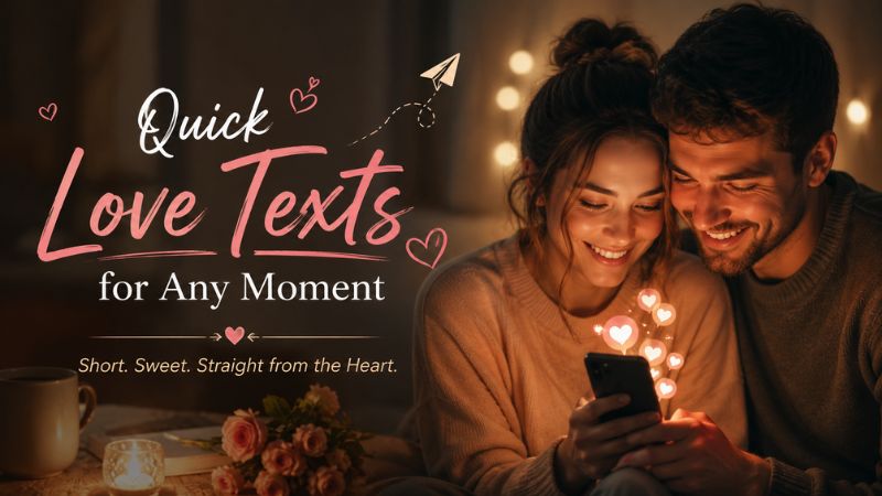 Quick Love Texts for Any Moment
