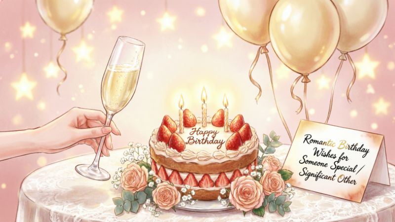Romantic Birthday Wishes for Someone Special / Significant Other