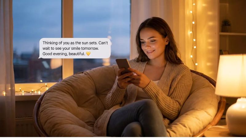 Short Good Evening Love Messages for Her