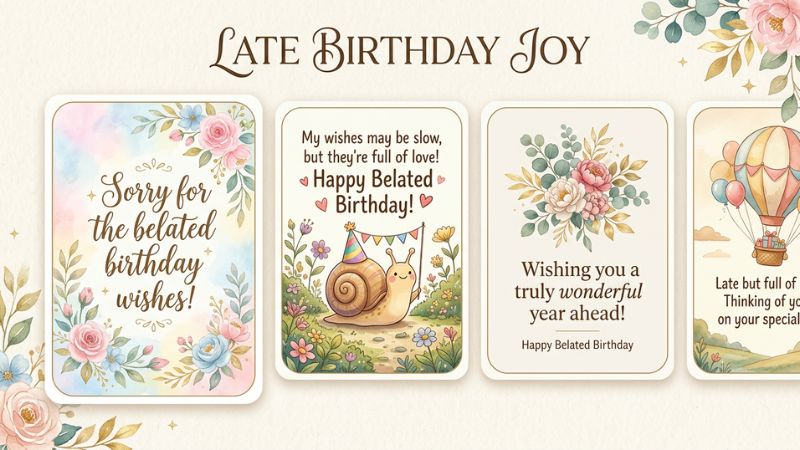 Sorry for Belated Birthday Wishes Quotes