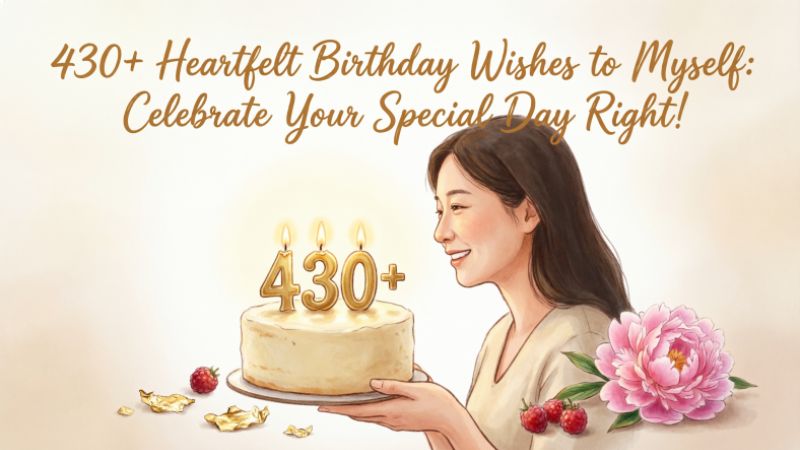 430+ Heartfelt Birthday Wishes to Myself: Celebrate Your Special Day Right!