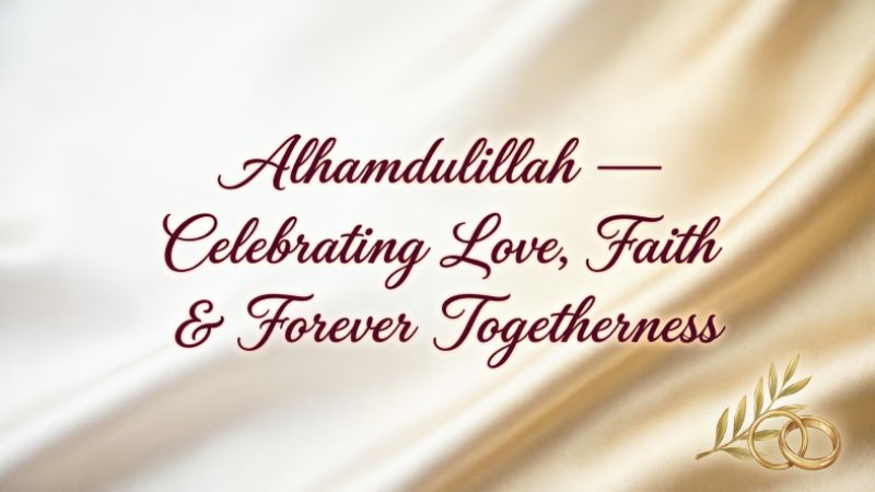 Alhamdulillah Wedding Anniversary Wishes