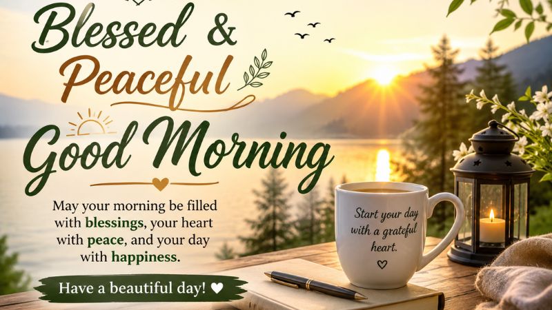 Blessed & Peaceful Good Morning Wishes
