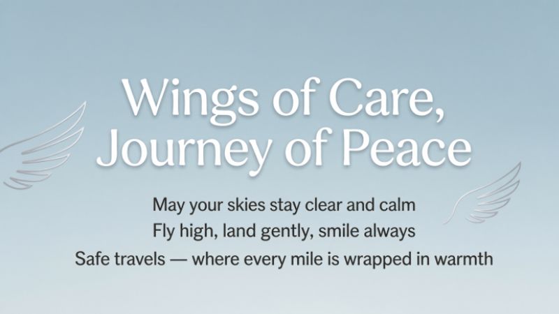 Creative Ways to Say "Have a Safe Flight"