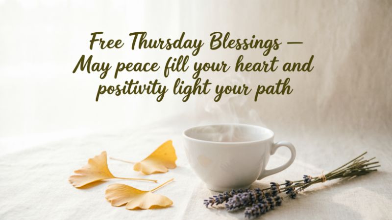 Free Thursday Blessings Images for Peace and Positivity