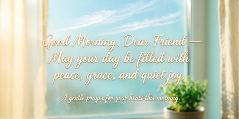 Good Morning Prayers Message for a Friend