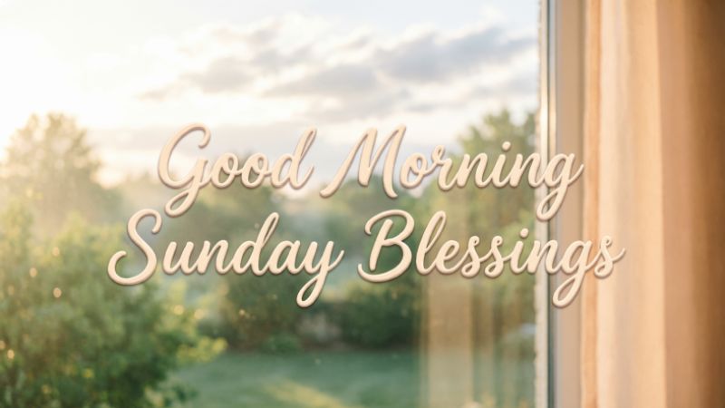 Good Morning Sunday Blessings