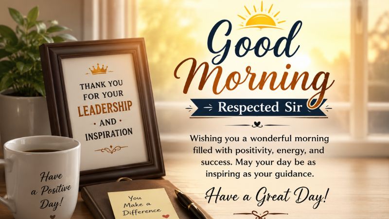 Good Morning Wishes for Sir to Start the Day Right