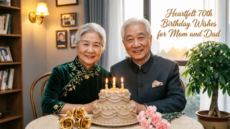 Heartfelt 70th Birthday Wishes for Mom and Dad