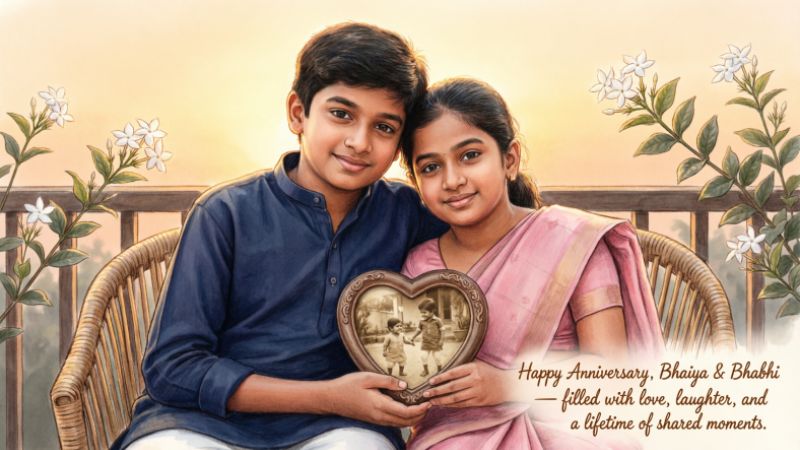 Heartfelt & Emotional Anniversary Wishes for Bhaiya Bhabhi