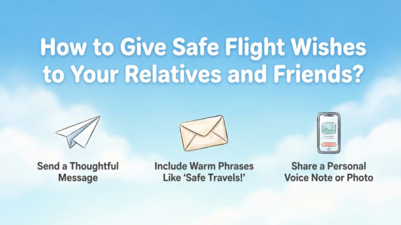 How to Give Safe Flight Wishes to Your Relatives and Friends?