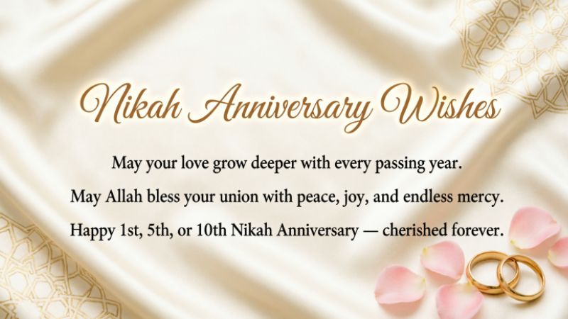 Nikah Anniversary Wishes
