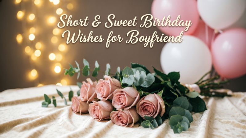 Short & Sweet Birthday Wishes for Boyfriend