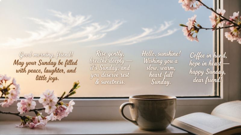 Sunday Good Morning Messages for Friends