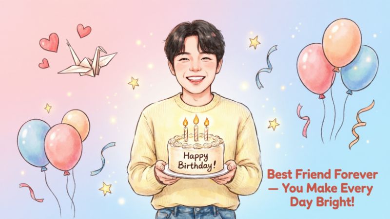 The Perfect Best Friend Happy Birthday Images & Messages