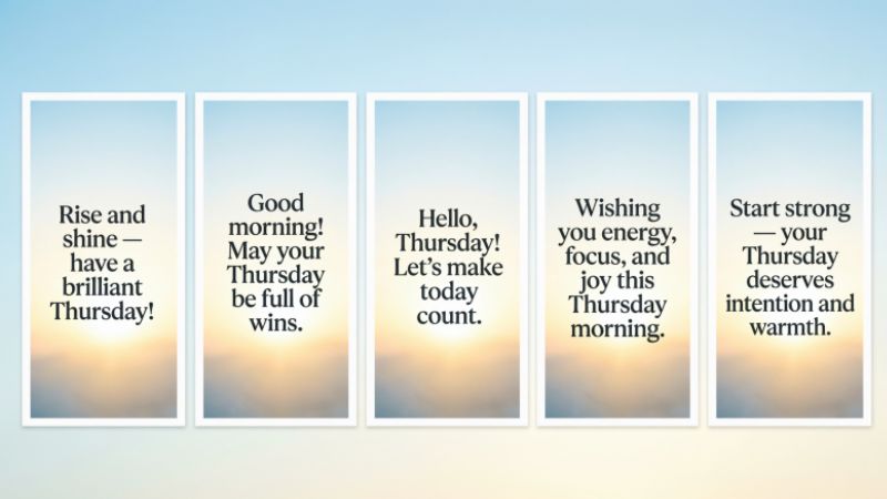 Top 5 Thursday Morning Greetings