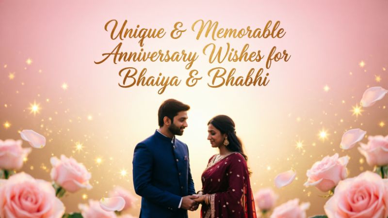 Unique & Memorable Anniversary Wishes for Bhaiya Bhabhi