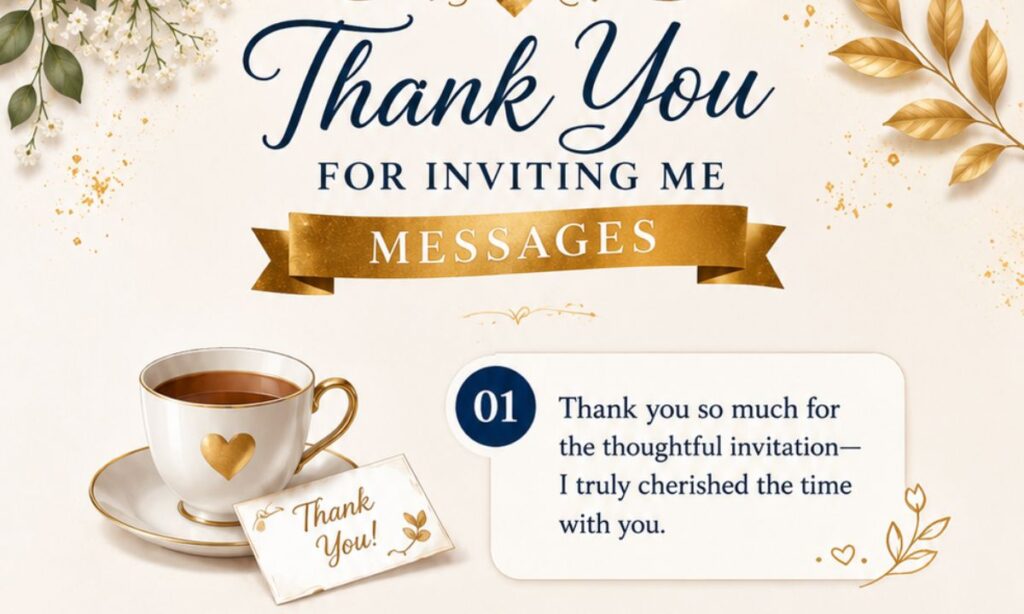 100+ Thank You for Inviting Me Messages (For Every Occasion & Situation)